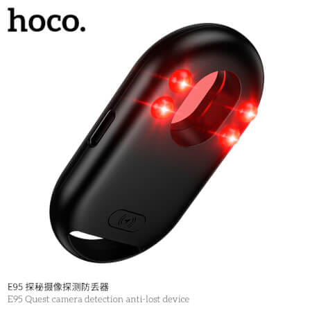 อุปกรณ์ติดตามจีพีเอสและ ตรวจจับกล้องแอบถ่าย HOCO E95 สำหรับ APPLE สีดำ_0