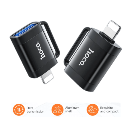 อะแดปเตอร์ LIGHTNING TO USB HOCO UA31A รองรับ OTG ความเร็ว 480MBPS สำหรับ IPHONE 6-14 & IPAD_0