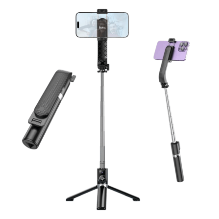 ขาตั้งมือถือ HOCO K20 หมุนได้ 360° ยืดสูงสุด 980MM พร้อมรีโมทบลูทูธ_0