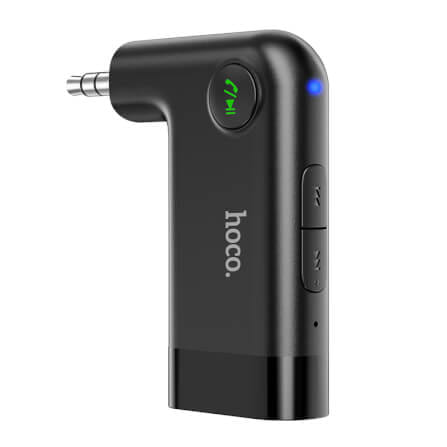อุปกรณ์รับสัญญาณบลูทูธ HOCO E53 แปลงพอร์ต AUX 3.5MM สำหรับใช้งานในรถยนต์ รองรับการโทรสาย_0