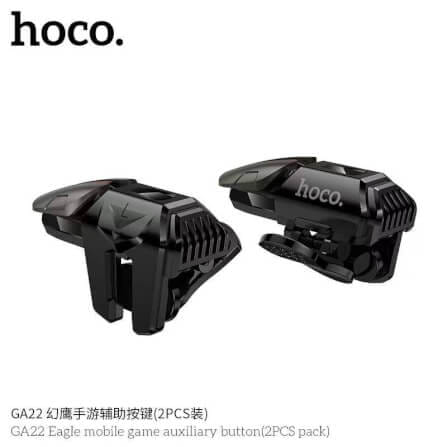 ปุ่มช่วยยิงเกมมือถือ 2 ชิ้น HOCO GA22 รองรับมือถือ 4-7 นิ้ว ช่วยเพิ่มความแม่นยำ เล่นลื่น ยิงไว_1