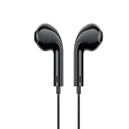 หูฟังมีสาย HOCO M111 สีดำ แจ็คไลท์นิ่ง สำหรับ IPHONE รุ่น 6-14 ไม่ต้องต่อบลูทูธ ไมค์ในตัว_1