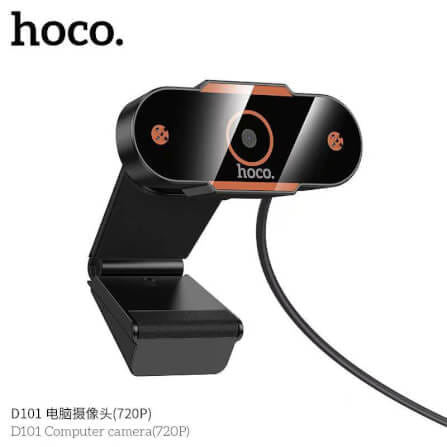 กล้องเว็บแคม HD 720P 1MP HOCO D101 ไมโครโฟนตัดเสียงรบกวน ENC 30FPS_1