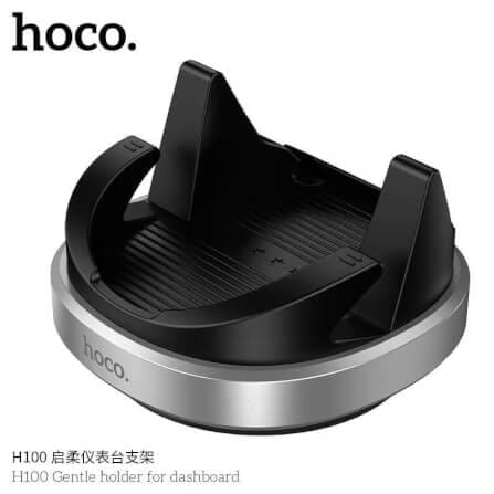ที่วางโทรศัพท์ในรถ HOCO H100 สำหรับติดคอนโซล หมุนได้ 360° รองรับมือถือ 4.5-7 นิ้ว_1
