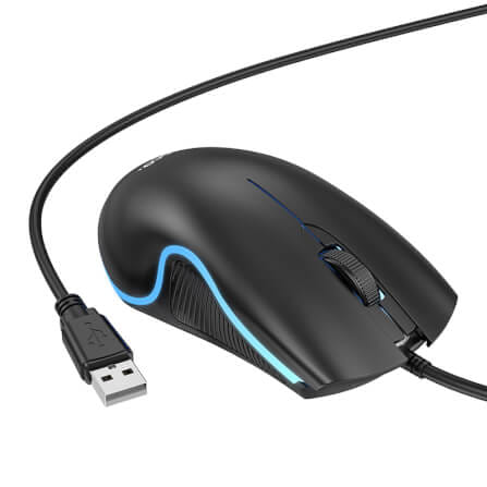 เมาส์เกมมิ่ง HOCO GM19 แต่งไฟ RGB LUMINOUS สาย USB ยาว 1.4 เมตร DPI 1000_1