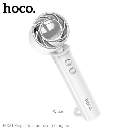 พัดลมพกพา HOCO HX61 ปรับแรงลม 3 ระดับ พับได้ 90° แบตเตอรี่ 1200MAH ใช้งานสูงสุด 4.5 ชั่วโมง_1