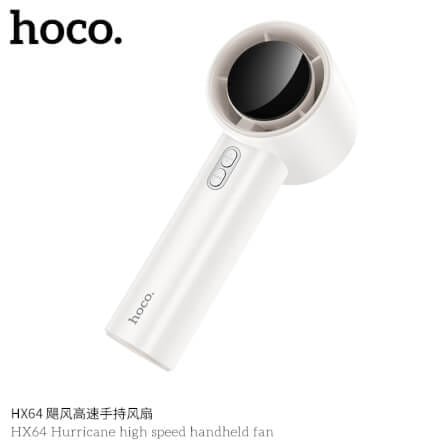 พัดลมพกพา HOCO HX64 แรงลมเทอร์โบ ปรับได้ 100 ระดับ หน้าจอดิจิทัล แบตเตอรี่ 3600MAH ใช้งานสูงสุด 7 ชั่วโมง_1