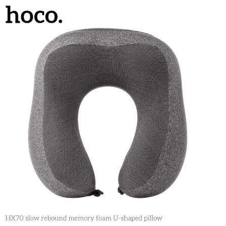 หมอนรองคอ HOCO HX70 เมมโมรี่โฟม ทรงตัว U รองรับต้นคอ 360° พับเก็บได้ พร้อมถุงสำหรับพกพา_1