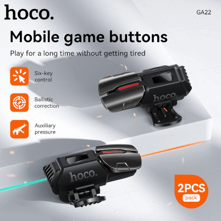 ปุ่มช่วยยิงเกมมือถือ HOCO GA22 เพิ่มความแม่นยำ ตอบสนองไว รองรับมือถือ 4-7 นิ้ว_1