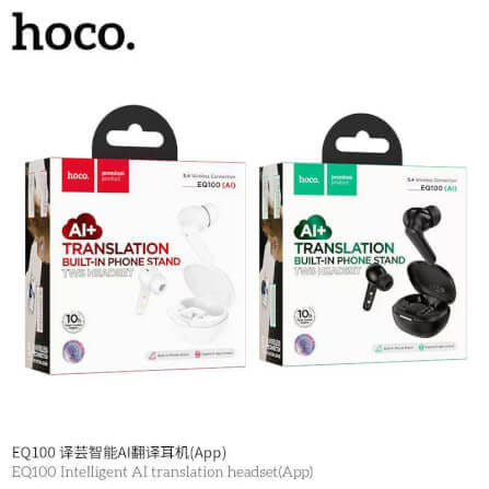 หูฟังแปลภาษา 134 ภาษา HOCO EQ100 สีดำ AI อัจฉริยะ รองรับแอป HOCO MUSIC ปรับแต่งเสียง EQ_10