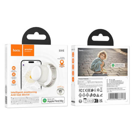 อุปกรณ์ติดตามจีพีเอส HOCO E91E สีเทา GPS TAG แบบสายรัดข้อมือ รองรับ APPLE FIND MY NETWORK สำหรับเด็กและผู้สูงอายุ_10