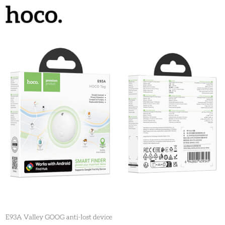 อุปกรณ์ติดตามจีพีเอส HOCO E93A สำหรับ ANDROID รองรับ GOOGLE FIND MY DEVICE สีขาว_10