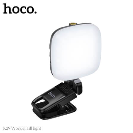 ไฟ LED อเนกประสงค์ HOCO K29 สีดำ ปรับความสว่างได้ 9 ระดับ หมุนได้ 360°_2
