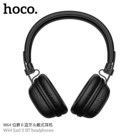 หูฟังไร้สาย HOCO W64 สีดำ สไตล์วินเทจ บลูทูธ 5.4 ใช้งาน 32 ชม. ไดร์เวอร์ 40MM_2