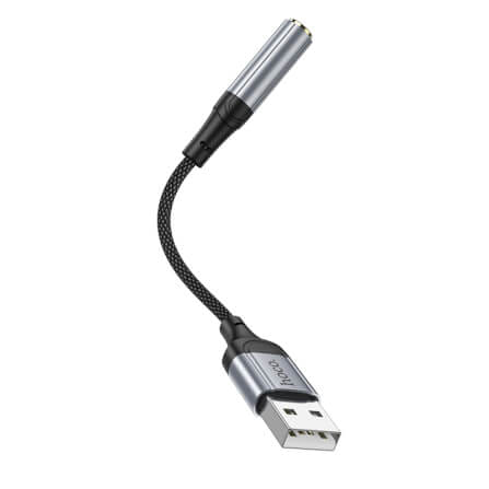 ตัวแปลงหูฟัง USB TO AUX 3.5MM HOCO LS36 ชิป DAC คุณภาพเสียง HIFI รองรับการโทรและฟังเพลง_2