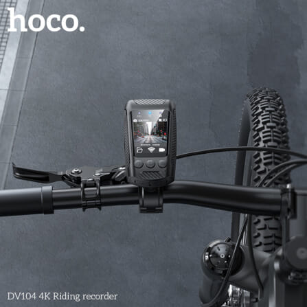 กล้องติดจักรยาน HOCO DV104 4K 60FPS พร้อมไฟหน้าในตัว 1000LM หน้าจอ IPS HD กันสั่น กันน้ำ IPX5 รองรับ WIFI และ APP_2