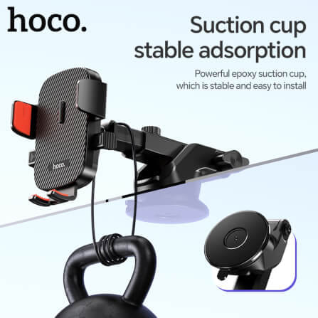ที่จับโทรศัพท์ในรถ HOCO HK65 หมุนได้ 360° สำหรับคอนโซลและกระจก_2