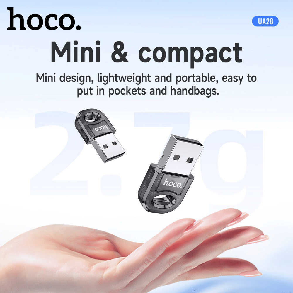 ตัวรับสัญญาณบลูทูธ HOCO UA28 BLUETOOTH 5.1 ความเร็ว 3MBPS ระยะเชื่อมต่อ 10 เมตร_2