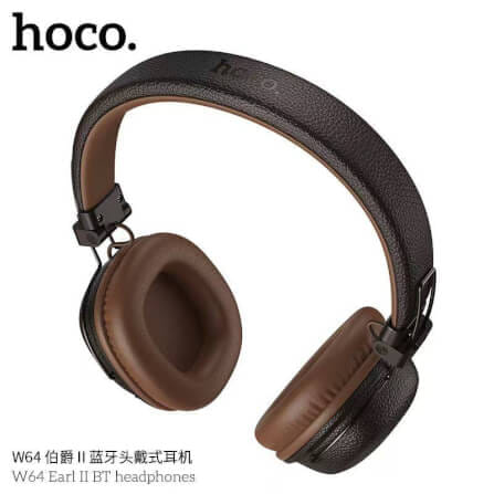 หูฟังไร้สาย HOCO W64 สีดำ สไตล์วินเทจ บลูทูธ 5.4 ใช้งาน 32 ชม. ไดร์เวอร์ 40MM_3