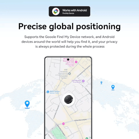 อุปกรณ์ติดตามจีพีเอส HOCO E96A ANDROID GPS TAG สำหรับแอนดรอยด์ รองรับ GOOGLE FIND MY DEVICE สีน้ำเงิน_3