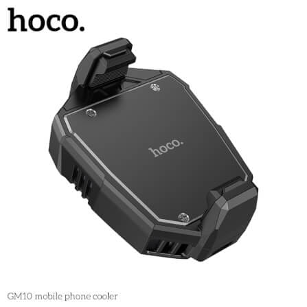 พัดลมระบายความร้อนมือถือ HOCO GM10 รองรับขนาดจอ 4.5-7 นิ้ว สีดำ_4