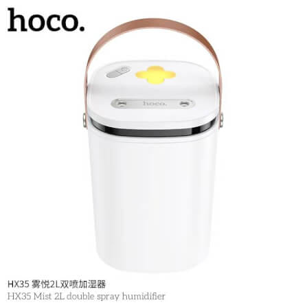 เครื่องเพิ่มความชื้น HOCO HX35 ความจุ 2 ลิตร สีขาว หัวพ่นคู่ ละอองไอน้ำระดับนาโน ใช้งานยาว 30 ชม_4