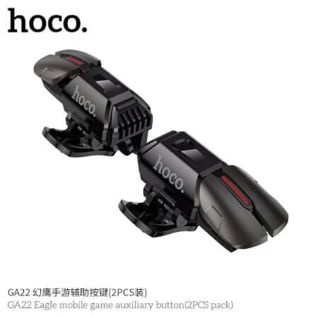 ปุ่มช่วยยิงเกมมือถือ 2 ชิ้น HOCO GA22 รองรับมือถือ 4-7 นิ้ว ช่วยเพิ่มความแม่นยำ เล่นลื่น ยิงไว_4