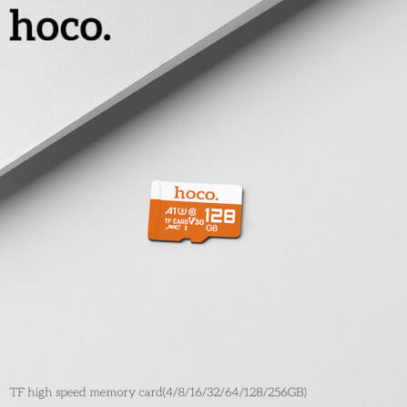 การ์ดหน่วยความจำ MICRO SD HOCO 128GB CLASS 10 ความเร็วสูง สำหรับอุปกรณ์ดิจิทัล_4