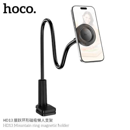 ที่จับโทรศัพท์ HOCO HD13 ชนิดแม่เหล็ก ขายึดแบบหนีบ ปรับได้รอบทิศทาง รองรับมือถือจอ 4.5 - 7 นิ้ว_4