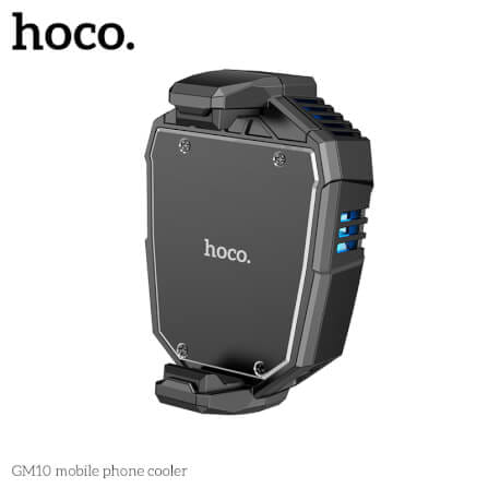 พัดลมระบายความร้อนมือถือ HOCO GM10 รองรับขนาดจอ 4.5-7 นิ้ว สีดำ_5