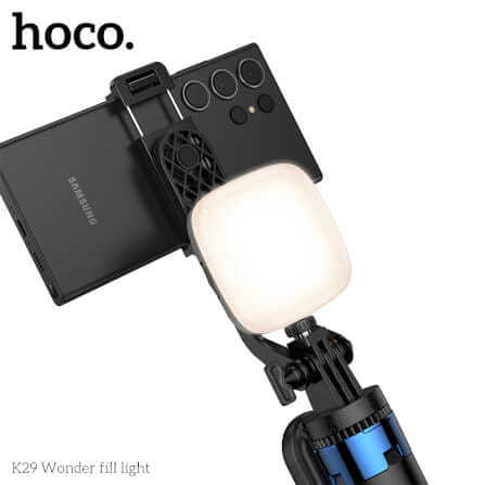 ไฟ LED อเนกประสงค์ HOCO K29 สีดำ ปรับความสว่างได้ 9 ระดับ หมุนได้ 360°_5