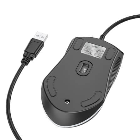 เมาส์เกมมิ่ง HOCO GM19 แต่งไฟ RGB LUMINOUS สาย USB ยาว 1.4 เมตร DPI 1000_5