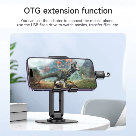 อะแดปเตอร์ LIGHTNING TO USB HOCO UA31A รองรับ OTG ความเร็ว 480MBPS สำหรับ IPHONE 6-14 & IPAD_5