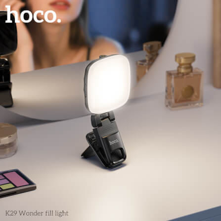 ไฟ LED อเนกประสงค์ HOCO K29 สีดำ ปรับความสว่างได้ 9 ระดับ หมุนได้ 360°_6
