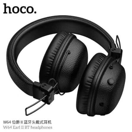 หูฟังไร้สาย HOCO W64 สีน้ำตาล สไตล์วินเทจ บลูทูธ 5.4 ใช้งาน 32 ชม. ไดร์เวอร์ 40MM_6