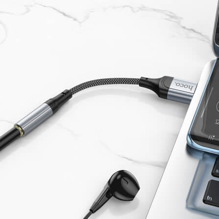 ตัวแปลงหูฟัง USB TO AUX 3.5MM HOCO LS36 ชิป DAC คุณภาพเสียง HIFI รองรับการโทรและฟังเพลง_6
