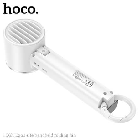 พัดลมพกพา HOCO HX61 ปรับแรงลม 3 ระดับ พับได้ 90° แบตเตอรี่ 1200MAH ใช้งานสูงสุด 4.5 ชั่วโมง_6