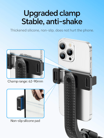 ขาตั้งมือถือ HOCO K20 หมุนได้ 360° ยืดสูงสุด 980MM พร้อมรีโมทบลูทูธ_6