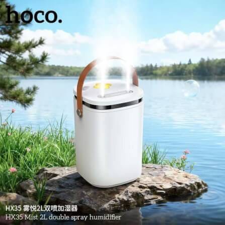 เครื่องเพิ่มความชื้น HOCO HX35 ความจุ 2 ลิตร สีขาว หัวพ่นคู่ ละอองไอน้ำระดับนาโน ใช้งานยาว 30 ชม_7