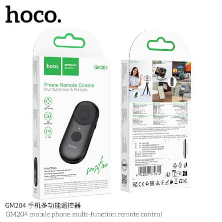 รีโมทควบคุมสมาร์ทโฟนไร้สาย HOCO GM204 BLUETOOTH 5.4 ใช้งานอเนกประสงค์ รองรับทั้ง IOS / ANDROID สีดำ_7