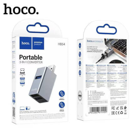 อุปกรณ์เชื่อมต่อ 3IN1 HOCO HB54 USB TO USB 3.0 + USB 2.0 X 2 ความเร็วสูง 5GBPS_7