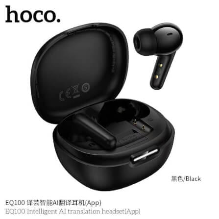 หูฟังแปลภาษา 134 ภาษา HOCO EQ100 สีดำ AI อัจฉริยะ รองรับแอป HOCO MUSIC ปรับแต่งเสียง EQ_7