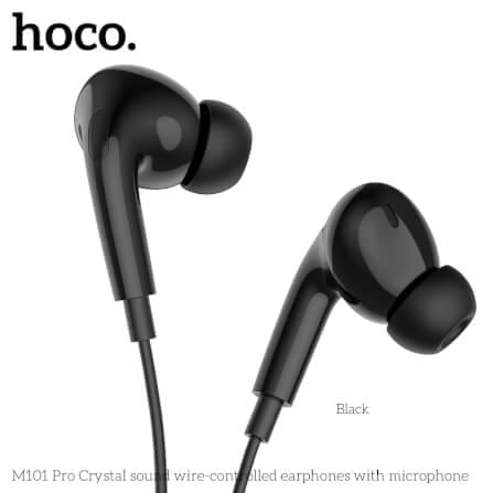 หูฟัง HOCO M101 PRO สาย AUX 3.5MM สีดำ ไมโครโฟนในตัว พร้อมปุ่มคอนโทรล_7