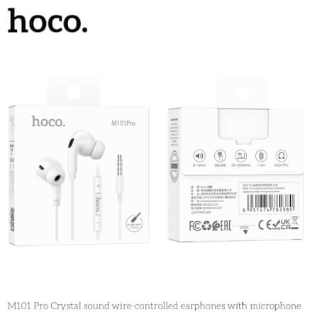 หูฟัง HOCO M101 PRO สาย AUX 3.5MM สีขาว ไมโครโฟนในตัว พร้อมปุ่มคอนโทรล_7