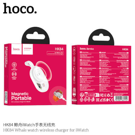 แท่นชาร์จนาฬิกาสมาร์ทวอทช์ HOCO HK84 สำหรับ APPLE WATCH 1-10, ULTRA, SE สีขาว_8