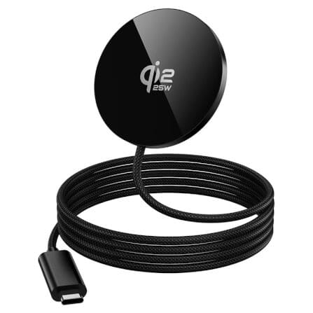 แท่นชาร์จไร้สาย QI2.2 HOCO CW63 PRO สีดำ จ่ายไฟสูงสุด 25W สำหรับสมาร์ทโฟน & หูฟังไร้สาย_8