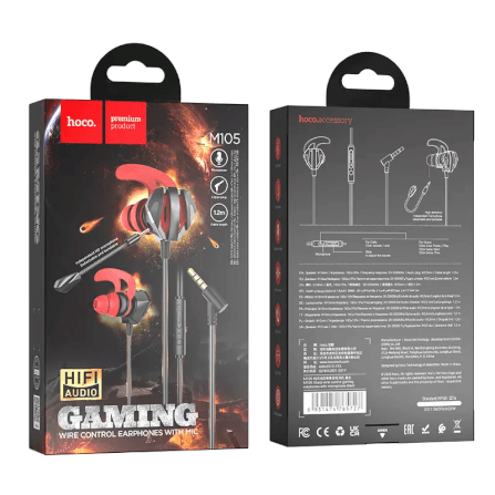 หูฟังเกมมิ่ง HOCO M105 ไมโครโฟน HD ถอดออกได้ สายแจ็ค AUX 3.5 MM ยาว 1.2 เมตร_9