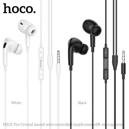 หูฟัง HOCO M101 PRO สาย AUX 3.5MM สีดำ ไมโครโฟนในตัว พร้อมปุ่มคอนโทรล_9
