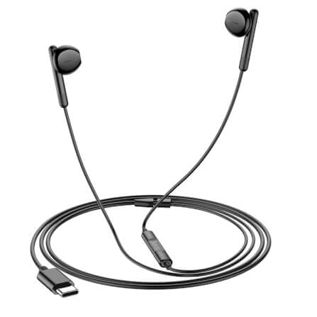 หูฟัง HOCO M93 สาย USB-C สีดำ ไมโครโฟนในตัว พร้อมปุ่มคอนโทรล_6