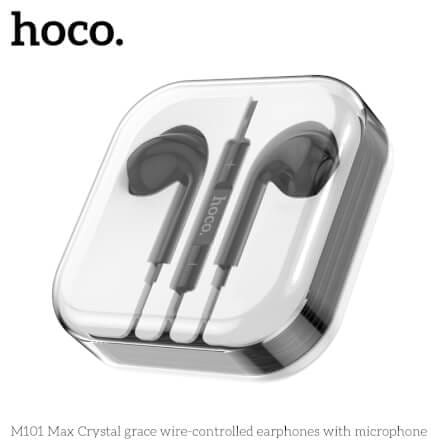 หูฟัง HOCO M101 MAX สาย AUX 3.5MM สีดำ ไมโครโฟนในตัว พร้อมปุ่มคอนโทรล_11